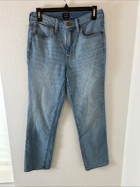 J. Crew Light Wash Essential Straight-Leg Women's Denim Jeans 28